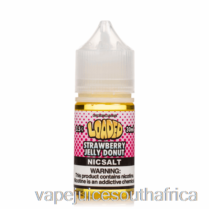 Vape Juice South Africa Strawberry Jelly Donut - Loaded Salts - Ruthless Vapors - 30Ml 35Mg